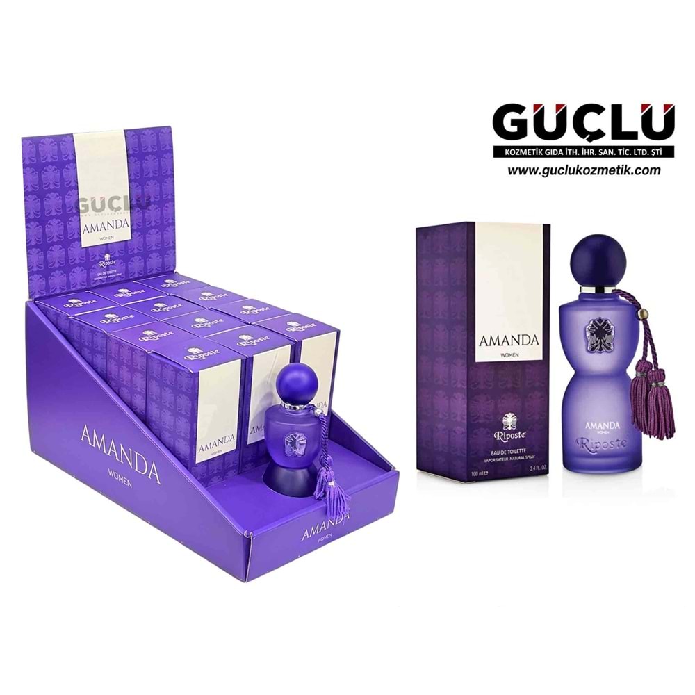 RİPOSTE EDT PARFÜM KADIN 100ML AMANDA*12Lİ