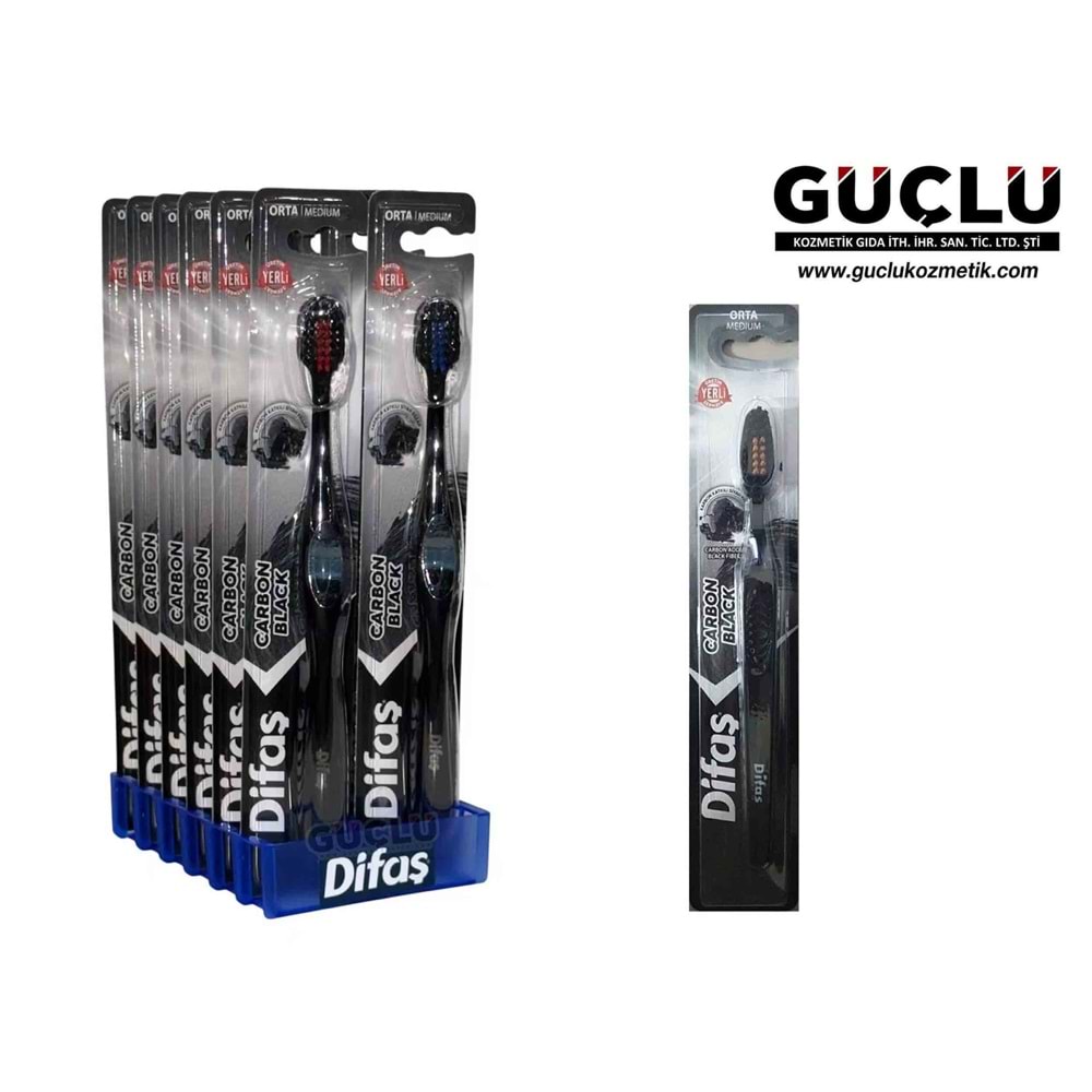 DİFAŞ DİŞ FIRÇASI CARBON BLACK 2101*12Lİ