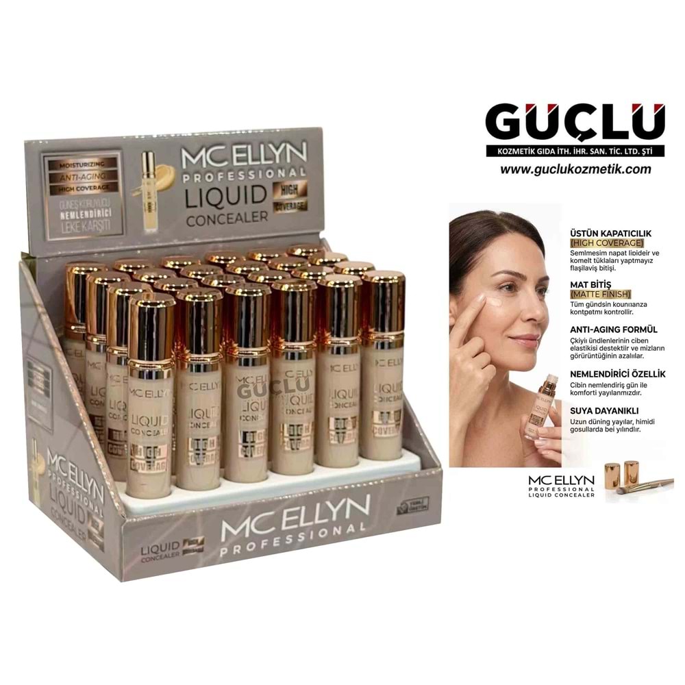 MC ELLYN LİKİT CONCEALER HIGH COVERAGE NO:1-2 0906*24LÜ