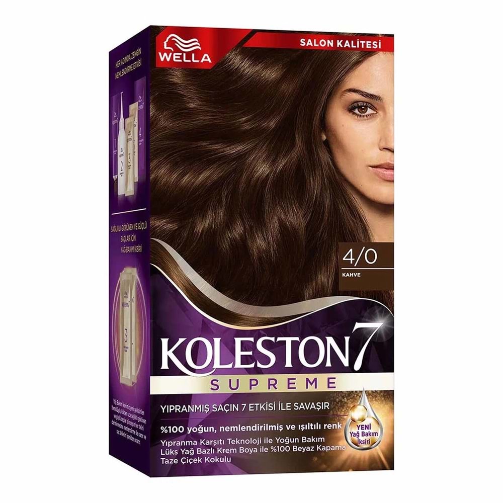 KOLESTON KİT SET SAÇ BOYASI 4.0 KAHVE*6LI