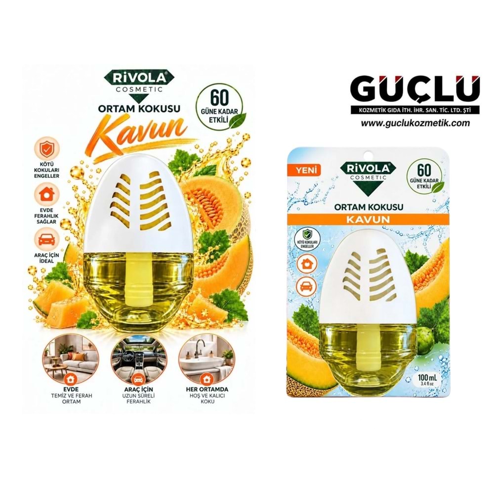 RİVOLA ORTAM KOKUSU KÜRE 100ML KAVUN*24LÜ