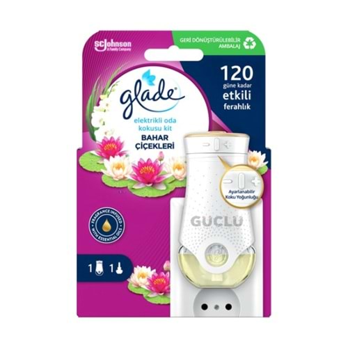 GLADE ELEKTİRİKLİ ODA KOKUSU 20ML KİT BAHAR ÇİÇEKLERİ*6LI