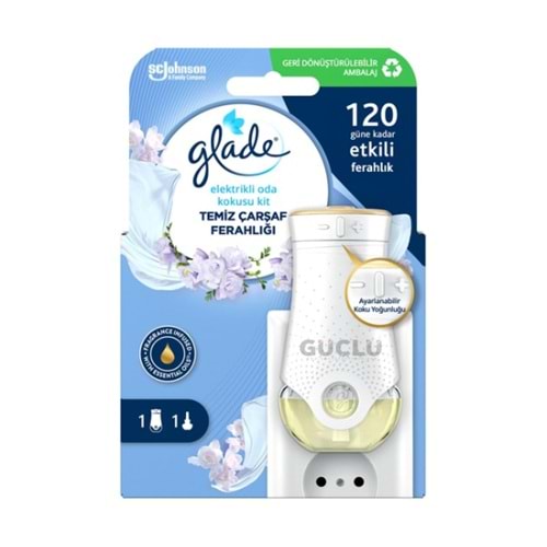 GLADE ELEKTİRİKLİ ODA KOKUSU 20ML KİT TMZ Ç. FERAHLIĞI*6LI