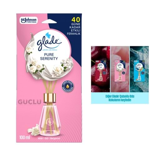 GLADE ÇUBUKLU ORTAM KOKUSU 100ML PURE SERENITY*6LI