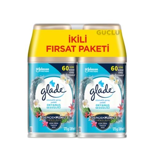 GLADE OTOMATİK M. SPRY YEDEK 269ML 2 Lİ OKYANUS*3LÜ