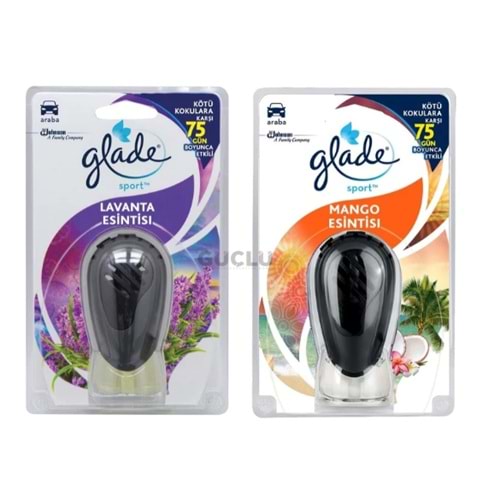 GLADE SPORT OTO KOKUSU 7ML KARMA LAVANTA+MANGO*12Lİ