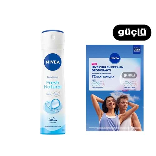 NİVEA DEO KDN 150ML FRESH NATUREL*6LI