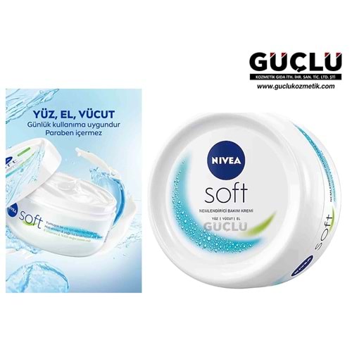 NİVEA SOFT BAKIM KREMİ 300ML 9371*12Lİ