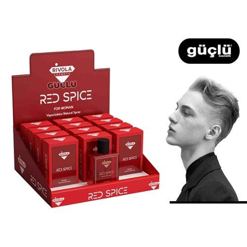 RİVOLA EDT PARFÜM ERKEK 100ML RED SPICE*12Lİ