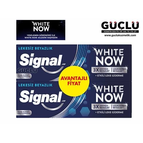 SİGNAL DİŞ MACUNU WHITE NOW 50+50ML LEKESİZ BEYAZ. 7619*12Lİ