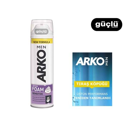 ARKO MEN TIRAŞ KÖPÜĞÜ 200ML SENSETİVE*6LI