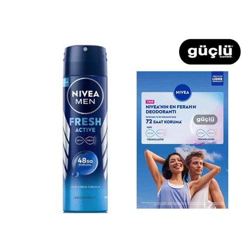 NİVEA DEO ERK 150ML İNVİSİBLE FRESH ACTIVE*6LI