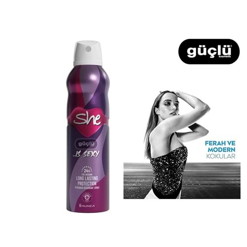 SHE DEODORANT 150ML IS SEXY*6LI