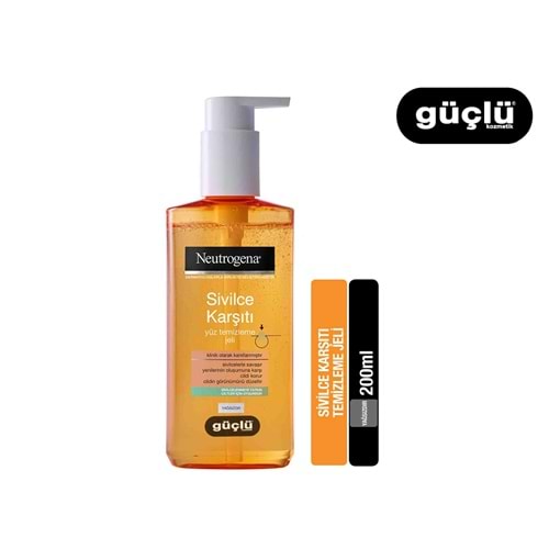 NEUTROGENA SİVİLCE KARŞITI YÜZ.TEM.JELİ 200ML 3887*6LI