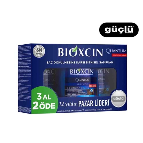 BİOXCIN ŞAMPUAN 3'LÜ 300ML QUANTUM NORMAL SAÇLAR 5490*12Lİ