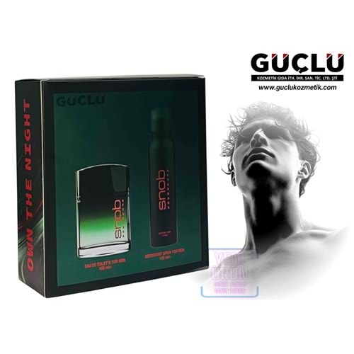 SNOB GIFT SET PARFÜM ERKEK 100ML+150ML DEODORANT AFTER DARK*6LI