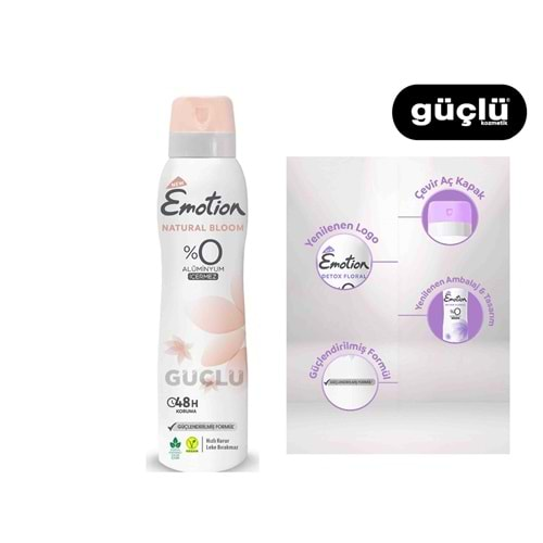 EMOTİON DEO 150ML NATURAL BLOOM*6LI