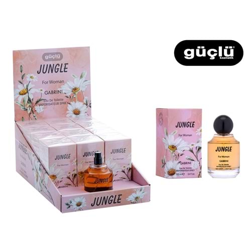 GABRİNİ EDT PARFÜM KADIN 100ML JUNGLE 7487*12Lİ