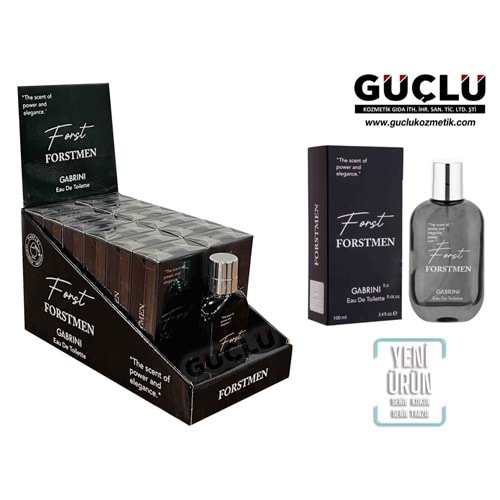 GABRİNİ EDT PARFÜM ERKEK 100ML FORSTMEN BLACK 2584*12Lİ