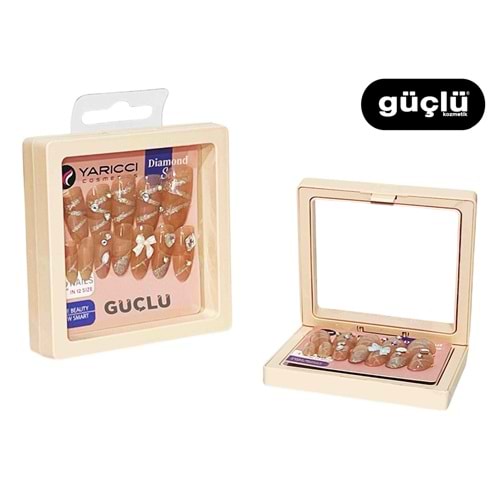 YARICCI TAKMA TIRNAK DESENLİ (DAİMOND) YRC 338*12Lİ
