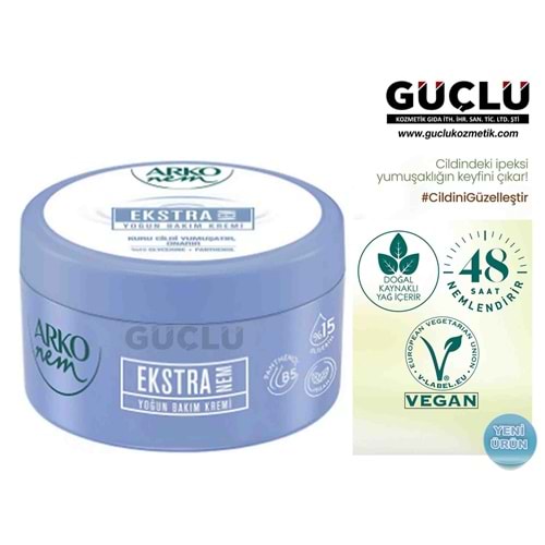 ARKO NEM BAKIM KREMİ 250ML YENİ EKSTRA NEM*4LÜ