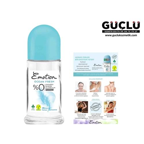 EMOTİON ROLL-ON 50ML OCEAN FRESH*12Lİ