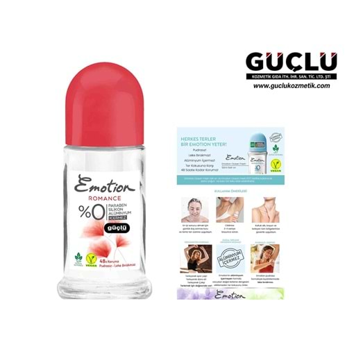 EMOTİON ROLL-ON 50ML ROMANCE*12Lİ