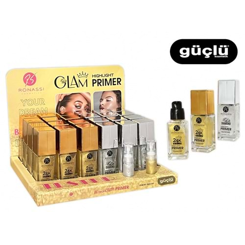 RONASSİ HİGHLİGHTER PRIMER 24K VE DIAMOND RNS-114*24LÜ