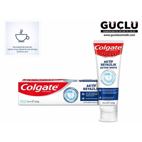 COLGATE DİŞ MACUNU AKTİF BEYAZLIK 75ML 3280*12Lİ