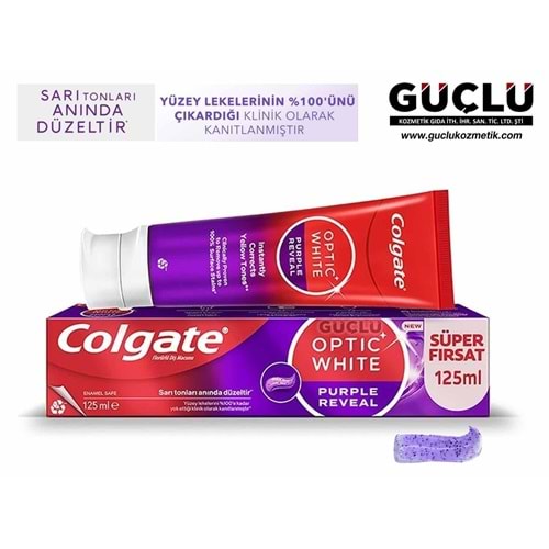 COLGATE DİŞ MACUNU OPTIC WHITE 125ML PURPLE REVEAL*12Lİ
