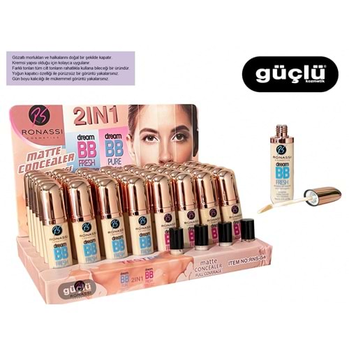 RONASSİ MATTE CONCEALER 2İN 1 BB KAPATICI RNS094*48Lİ