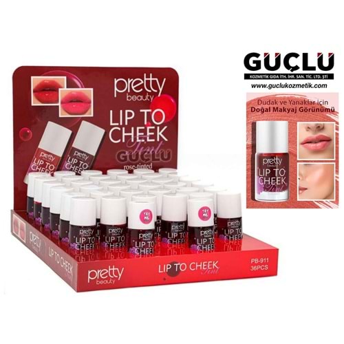 PRETTY B. LİP TO CHEEK TİNT PB911*36LI