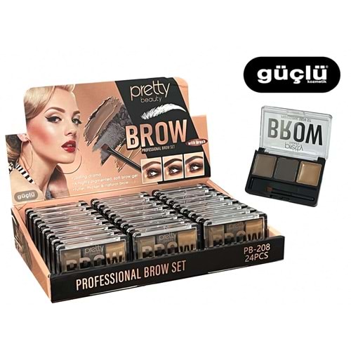 PRETTY BEAUTY 3LÜ KAŞ FARI PB 208*24LÜ