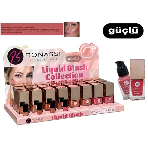 RONASSİ SIVI LİKİT ALLIK LİQUİD BLUSH RNS198*24LÜ