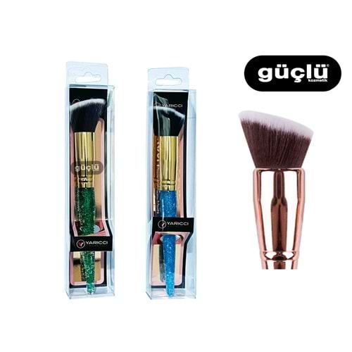 YARICCI MAKYAJ FIRÇA ( SİMLİ SAP TEKLİ ) YRC179*12Lİ