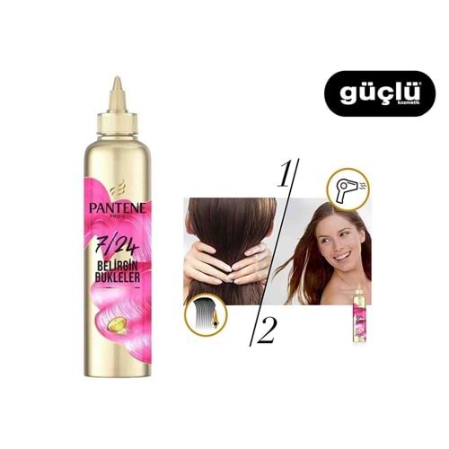 PANTENE 7/24 SAÇ BAKIM KREMİ 300ML BELİRGİN BUKLELER*6LI