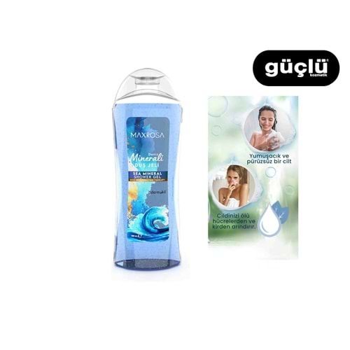 DERMOKİL MAXROSA DUŞ JELİ 750ML MİNERALLİ 0721*12Lİ