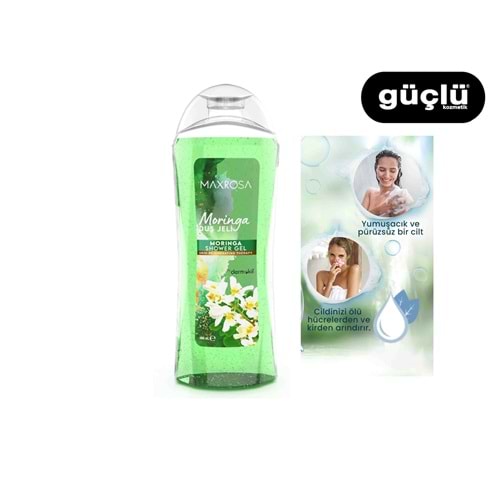 DERMOKİL MAXROSA DUŞ JELİ 750ML MORİNGA 0691*12Lİ