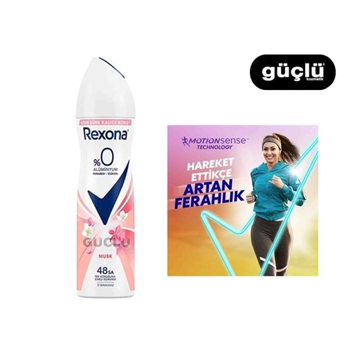 REXONA WOMEN DEO 150ML MUSK*6LI