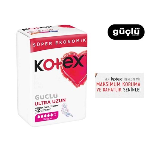 KOTEX ULTRA DÖRTLÜ UZUN 18Lİ 4049*12Lİ