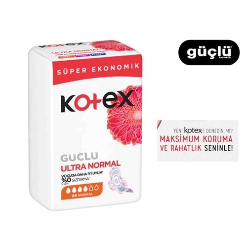 KOTEX ULTRA DÖRTLÜ NORMAL 24LÜ 4032*12Lİ