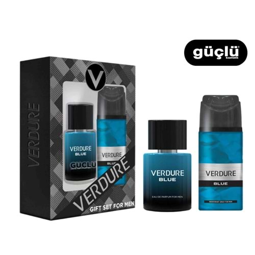 VERDURE GİF SET PARFÜM ERK EDT100+150ML DEO BLUE*12Lİ