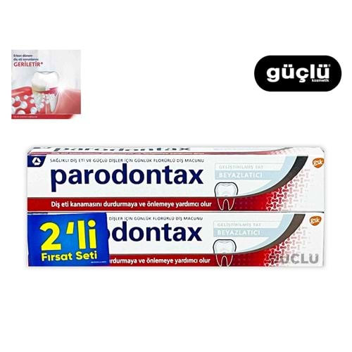 PARODONTAX DİŞ MACUNU 75ML 1+1 GELİŞ.TAT&BEYAZ.2793*12Lİ