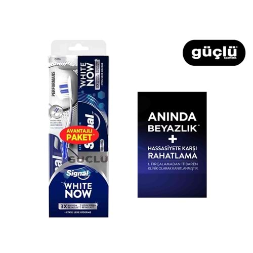 SİGNAL DİŞ MACUNU WHITE NOW 50ML+DİŞ FIRÇASI 5875*8Lİ