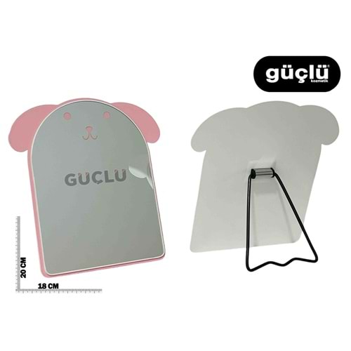 LİNPOOX MASA ÜSTÜ AHŞAP AYNA (KÖPEK) NO:A-17*12Lİ