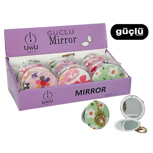 UWU AYNA MASKOT AKSESUARLI YUVARLAK NO:A-1*12Lİ