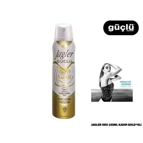JAGLER DEO 150ML KADIN GOLD*6LI