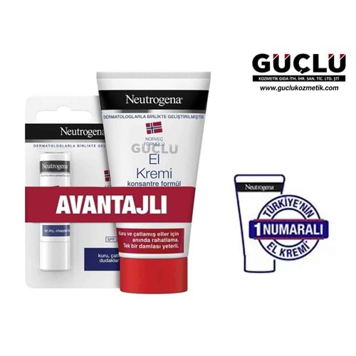 NEUTROGENA EL KREMİ 75ML+LİPCARE PARFÜMSÜZ 1710*6LI