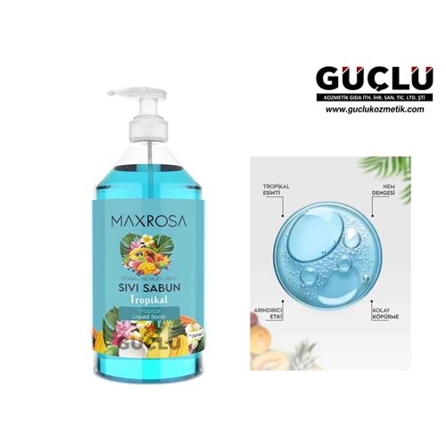DERMOKİL MAXROSA SIVI SABUN 750ML TROPİKAL 0646*12Lİ