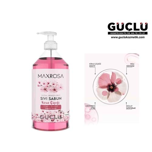 DERMOKİL MAXROSA SIVI SABUN 750ML KİRAZ ÇİÇEĞİ 0639*12Lİ